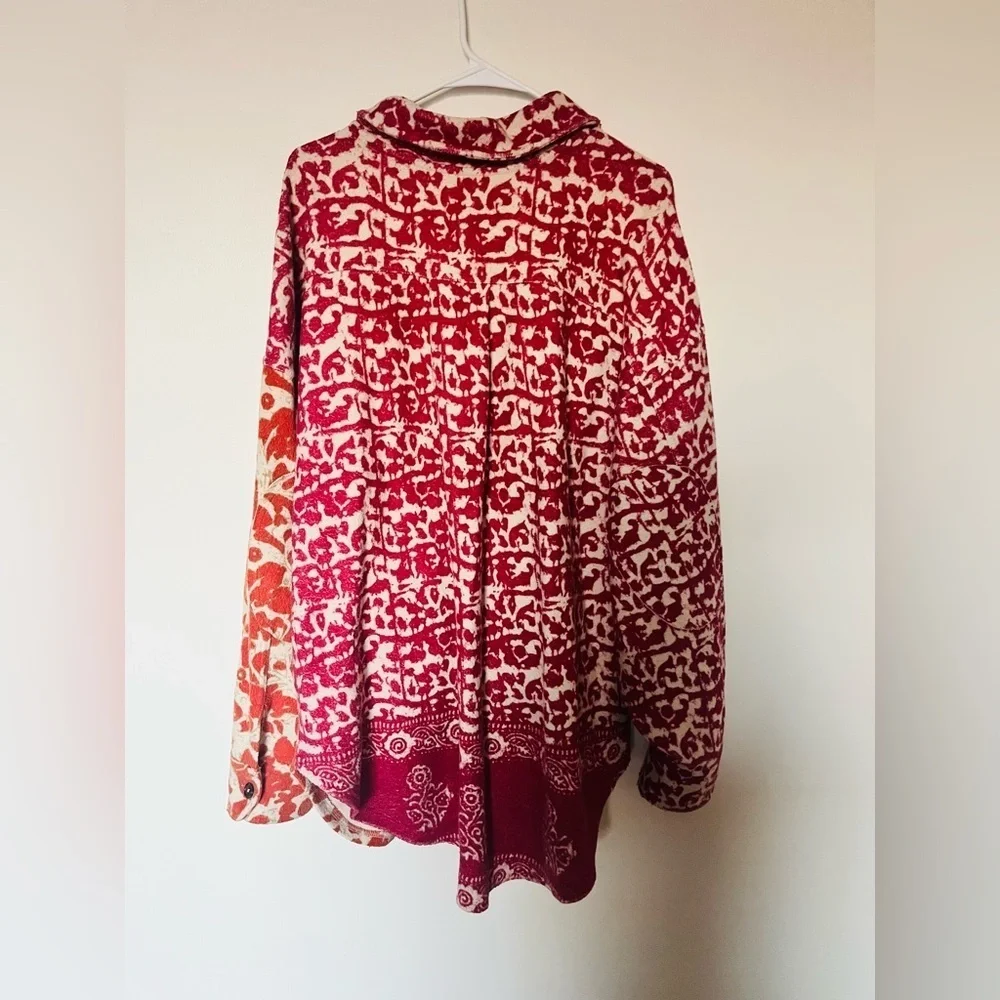 Free People Ruby printed jacket shacket floral